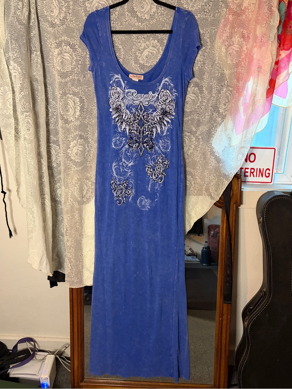 Y2K Bedazzled Maxi Dress